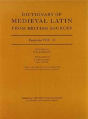 Dictionary Of Medieval Latin From British Sources - Preview