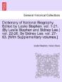 Dictionary Of National Biography. Edited - Preview