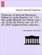 Dictionary Of National Biography. Edited - Preview