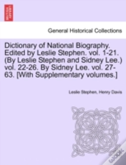 Capa do artigo Dictionary Of National Biography. Edited