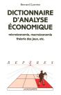 Dictionnaire D'Analyse Economique ; Edition 2002 - Preview
