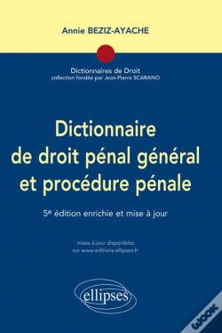 Capa do artigo Dictionnaire De Droit Penal General & Procedure Penale 5eme Edition
