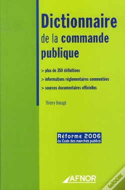 Capa do artigo Dictionnaire De La Commande Publique