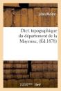 Dictionnaire De La Mayenne Edition 1878 - Preview
