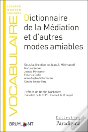 Capa do artigo Dictionnaire De La Médiation Et D