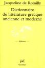 Dictionnaire De Litterature Grecque Ancienne Et Moderne - Preview
