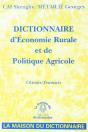 Dictionnaire D'Economie Rurale Et Politique Agricole - Preview