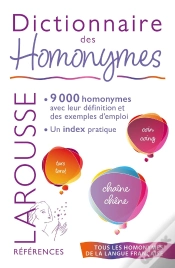 Capa do artigo Dictionnaire Des Homonymes