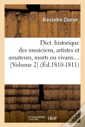 Capa do artigo Dictionnaire Des Musiciens V2 Edition 1810 1811