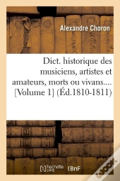 Dictionnaire Des Musiciens Vol 1 Edition 1810 1811