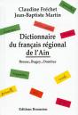 Dictionnaire Du Français Régional De L'Ain ; Bresse, Bugey, Dombes - Preview