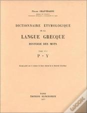 Capa do artigo Dictionnaire Étymologique De La Langue Grecque