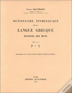 Capa do artigo Dictionnaire Étymologique De La Langue Grecque