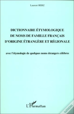 Capa do artigo Dictionnaire Etymologique De Noms De Famille Francais D'Origine Etrangere