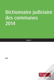 Capa do artigo Dictionnaire Judiciaire Des Communes 2013-2014