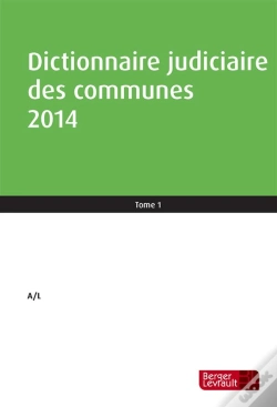 Capa do artigo Dictionnaire Judiciaire Des Communes 2013-2014