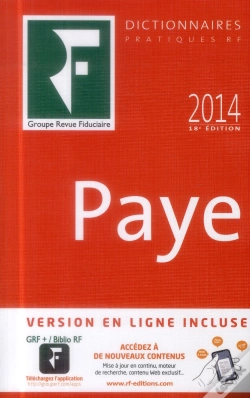 Capa do artigo Dictionnaire Paye 2014