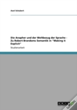 Capa do artigo Die Anapher Und Der Weltbezug Der Sprache - Zu Robert Brandoms Semantik In "Making It Explicit"