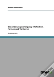 Capa do artigo Die Anderungskundigung - Definition, Formen Und Verfahren