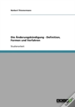 Capa do artigo Die Anderungskundigung - Definition, Formen Und Verfahren