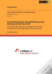 Capa do artigo Die Anknupfung Der Geschaftsfuhrung Ohne Auftrag Nach Der Rom Ii-Vo