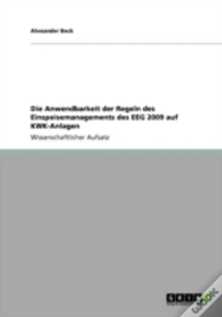 Capa do artigo Die Anwendbarkeit Der Regeln Des Einspeisemanagements Des Eeg 2009 Auf Kwk-Anlagen
