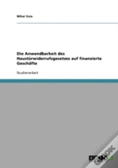 Die Anwendbarkeit Des Haust Rwiderrufsge