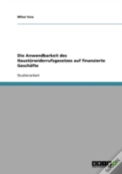 Capa do artigo Die Anwendbarkeit Des Haust Rwiderrufsge