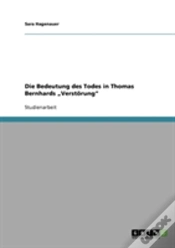 Capa do artigo Die Bedeutung Des Todes In Thomas Bernhards Ã¢Â‚¬Å¾Verstorung"