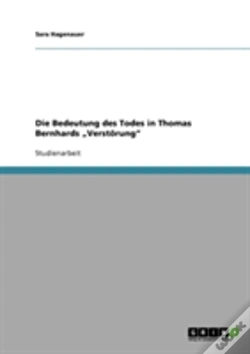 Capa do artigo Die Bedeutung Des Todes In Thomas Bernhards Ã¢Â‚¬Å¾Verstorung"