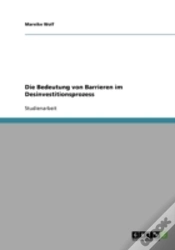Capa do artigo Die Bedeutung Von Barrieren Im Desinvestitionsprozess