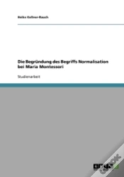 Capa do artigo Die Begrundung Des Begriffs Normalisation Bei Maria Montessori