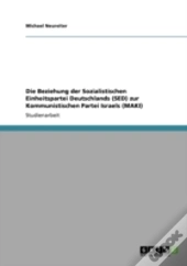 Die Beziehung Der Sozialistischen Einheitspartei Deutschlands (Sed) Zur Kommunistischen Partei Israels (Maki)