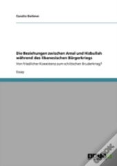 Die Beziehungen Zwischen Amal Und Hizbullah Wahrend Des Libanesischen Burgerkriegs