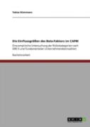 Die Einflussgraã‚Â¶Ayen Des Beta-Faktors Im Capm