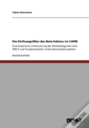 Capa do artigo Die Einflussgraã‚Â¶Ayen Des Beta-Faktors Im Capm