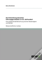 Capa do artigo Die Entwicklung Deutscher Fahrungsgrundsaã‚Â¤Tze Im 20. Jahrhundert