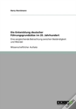 Capa do artigo Die Entwicklung Deutscher Fahrungsgrundsaã‚Â¤Tze Im 20. Jahrhundert