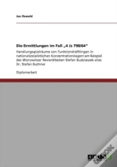 Die Ermittlungen Im Fall Aã¢Â€Šâ¬Z4 Js 798/64aã¢Â€Šâ¬Ã…Â€Œ