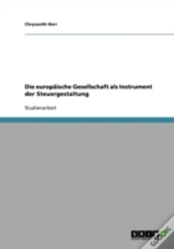 Capa do artigo Die Europaische Gesellschaft Als Instrument Der Steuergestaltung