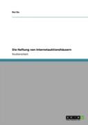 Die Haftung Von Internetauktionshaã‚Â¤Usern