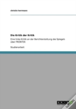 Capa do artigo Die Kritik Der Kritik