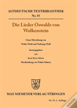 Capa do artigo Die Lieder Oswalds Von Wolkenstein