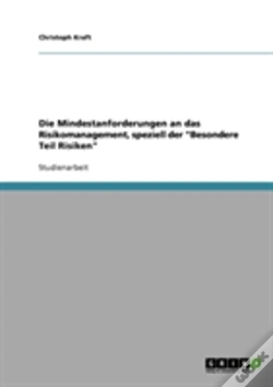 Capa do artigo Die Mindestanforderungen An Das Risikomanagement, Speziell Der "Besondere Teil Risiken"