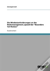 Capa do artigo Die Mindestanforderungen An Das Risikomanagement, Speziell Der "Besondere Teil Risiken"