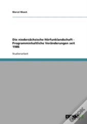 Die Niedersachsische Horfunklandschaft - Programminhaltliche Veranderungen Seit 1986