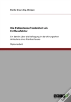 Capa do artigo Die Patientenzufriedenheit Als Einflussfaktor