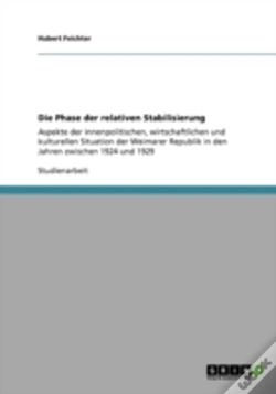 Capa do artigo Die Phase Der Relativen Stabilisierung