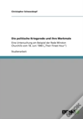 Die Politische Kriegsrede Und Ihre Merkmale
