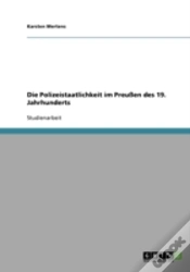 Capa do artigo Die Polizeistaatlichkeit Im Preuen Des 19. Jahrhunderts